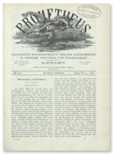 Prometheus : Illustrirte Wochenschrift über die Fortschritte in Gewerbe, Industrie und Wissenschaft. 7. Jahrgang, 1896, Nr 332