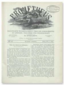 Prometheus : Illustrirte Wochenschrift über die Fortschritte in Gewerbe, Industrie und Wissenschaft. 7. Jahrgang, 1896, Nr 336