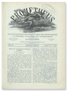 Prometheus : Illustrirte Wochenschrift über die Fortschritte in Gewerbe, Industrie und Wissenschaft. 7. Jahrgang, 1896, Nr 339