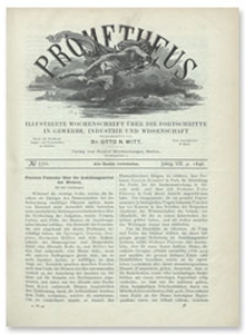 Prometheus : Illustrirte Wochenschrift über die Fortschritte in Gewerbe, Industrie und Wissenschaft. 7. Jahrgang, 1896, Nr 350