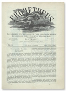 Prometheus : Illustrirte Wochenschrift über die Fortschritte in Gewerbe, Industrie und Wissenschaft. 7. Jahrgang, 1896, Nr 353