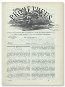 Prometheus : Illustrirte Wochenschrift über die Fortschritte in Gewerbe, Industrie und Wissenschaft. 7. Jahrgang, 1896, Nr 358