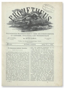 Prometheus : Illustrirte Wochenschrift über die Fortschritte in Gewerbe, Industrie und Wissenschaft. 7. Jahrgang, 1896, Nr 359