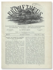 Prometheus : Illustrirte Wochenschrift über die Fortschritte in Gewerbe, Industrie und Wissenschaft. 7. Jahrgang, 1896, Nr 361