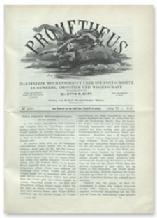 Prometheus : Illustrirte Wochenschrift über die Fortschritte in Gewerbe, Industrie und Wissenschaft. 9. Jahrgang, 1898, Nr 430