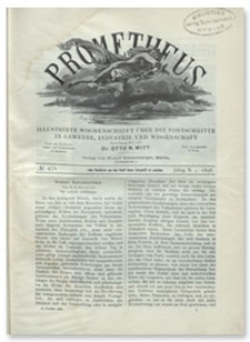 Prometheus : Illustrirte Wochenschrift über die Fortschritte in Gewerbe, Industrie und Wissenschaft. 10. Jahrgang, 1898, Nr 471