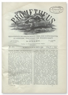 Prometheus : Illustrirte Wochenschrift über die Fortschritte in Gewerbe, Industrie und Wissenschaft. 10. Jahrgang, 1899, Nr 483