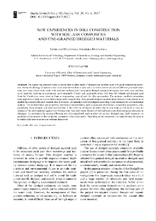 New experiences in dike construction with soil-ash composites and fine-grained dredged materials