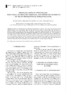 Drainage adits in Upper Silesia - industrial technology herit age and important elements of the hydrotechnical infrastructure