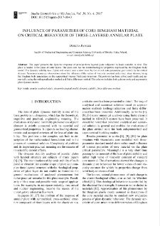 Influence of parameters of core Bingham material on critical behaviour of three-layered annular plate