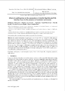 Effect of azathioprine on the parameters of double Hg/chlorate(VII) interface layer in the presence of nonionic surfactants