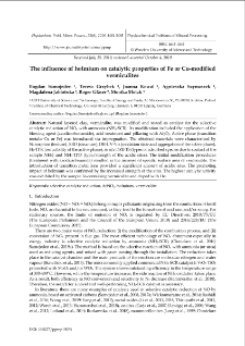 The influence of holmium on catalytic properties of Fe or Cu-modified vermiculites