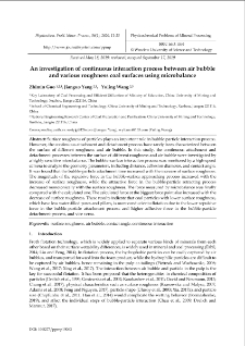 An investigation of continuous interaction process between air bubble and various roughness coal surfaces using microbalance