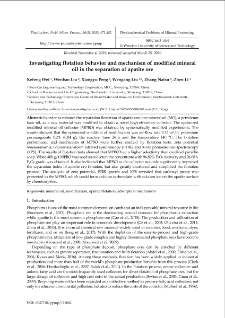 Investigating flotation behavior and mechanism of modified mineral oil in the separation of apatite ore