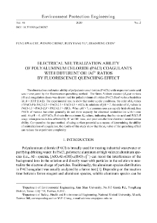 Electrical neutralization ability of polyaluminum chloride (PACl) coagulants with different OH–/Al3+ ratios by fluorescence quenching effect