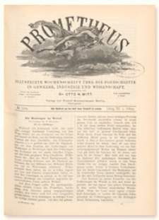 Prometheus : Illustrirte Wochenschrift über die Fortschritte in Gewerbe, Industrie und Wissenschaft. 11. Jahrgang, 1899, Nr 529