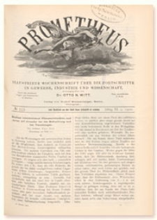 Prometheus : Illustrirte Wochenschrift über die Fortschritte in Gewerbe, Industrie und Wissenschaft. 11. Jahrgang, 1900, Nr 535