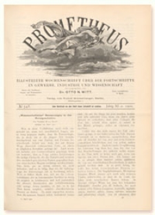 Prometheus : Illustrirte Wochenschrift über die Fortschritte in Gewerbe, Industrie und Wissenschaft. 11. Jahrgang, 1900, Nr 548