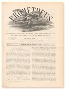 Prometheus : Illustrirte Wochenschrift über die Fortschritte in Gewerbe, Industrie und Wissenschaft. 11. Jahrgang, 1900, Nr 556