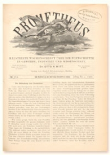 Prometheus : Illustrirte Wochenschrift über die Fortschritte in Gewerbe, Industrie und Wissenschaft. 11. Jahrgang, 1900, Nr 562