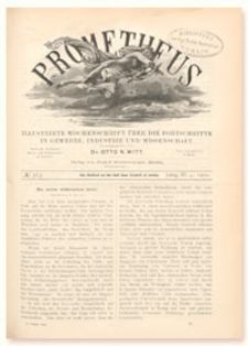 Prometheus : Illustrirte Wochenschrift über die Fortschritte in Gewerbe, Industrie und Wissenschaft. 11. Jahrgang, 1900, Nr 565