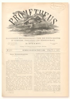 Prometheus : Illustrirte Wochenschrift über die Fortschritte in Gewerbe, Industrie und Wissenschaft. 11. Jahrgang, 1900, Nr 566