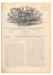 Prometheus : Illustrirte Wochenschrift über die Fortschritte in Gewerbe, Industrie und Wissenschaft. 12. Jahrgang, 1901, Nr 596