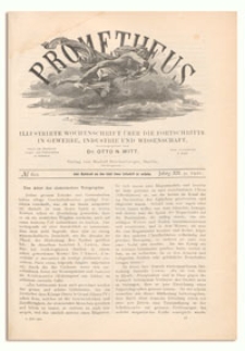 Prometheus : Illustrirte Wochenschrift über die Fortschritte in Gewerbe, Industrie und Wissenschaft. 12. Jahrgang, 1901, Nr 611