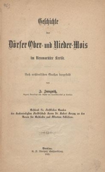 Geschichte der Dörfer Ober- und Nieder-Mois in Neumarkter Kreise
