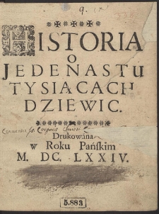 Historia o jedenastu tysiącach dziewic