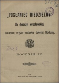 Posłaniec Niedzielny dla Dyecezyi Wrocławskiej. R. 9, 1903, nr 8