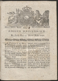 Gazeta Warszawska. R.1786 Nr 21