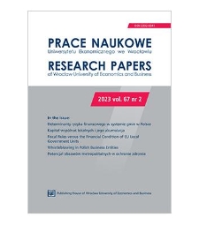 Spis treści [Prace Naukowe Uniwersytetu Ekonomicznego we Wrocławiu = Research Papers of Wrocław University of Economics; 2023; vol. 67, nr 2]