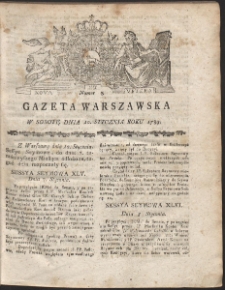 Gazeta Warszawska. R.1789 Nr 3