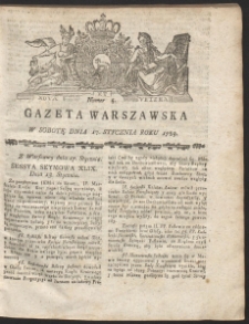 Gazeta Warszawska. R.1789 Nr 5