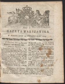 Gazeta Warszawska. R.1789 Nr 7