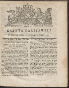 Gazeta Warszawska. R.1789 Nr 8