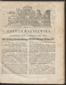 Gazeta Warszawska. R.1789 Nr 10