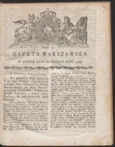 Gazeta Warszawska. R.1789 Nr 15