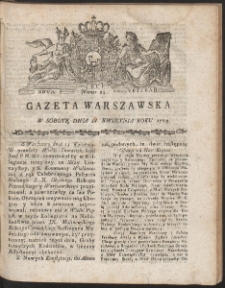 Gazeta Warszawska. R.1789 Nr 29