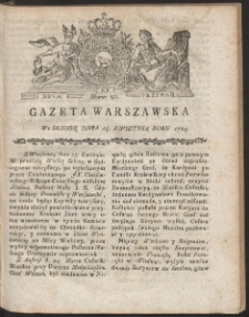 Gazeta Warszawska. R.1789 Nr 30