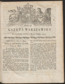 Gazeta Warszawska. R.1789 Nr 36