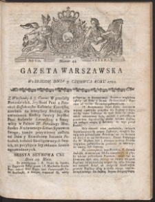 Gazeta Warszawska. R.1789 Nr 44