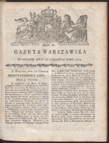 Gazeta Warszawska. R.1789 Nr 46