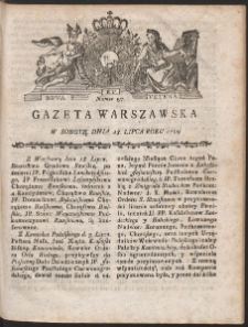 Gazeta Warszawska. R.1789 Nr 57