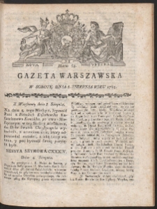 Gazeta Warszawska. R.1789 Nr 63