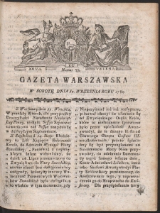 Gazeta Warszawska. R.1789 Nr 73