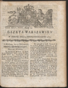 Gazeta Warszawska. R.1789 Nr 79