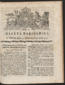 Gazeta Warszawska. R.1789 Nr 83