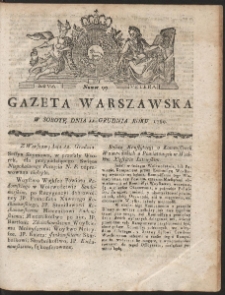 Gazeta Warszawska. R.1789 Nr 99